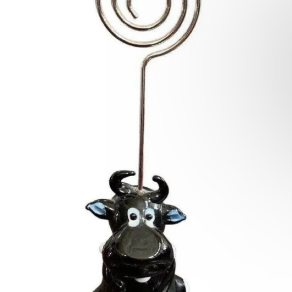 ART GLASS NOTE HOLDER - Picture 1 of 5